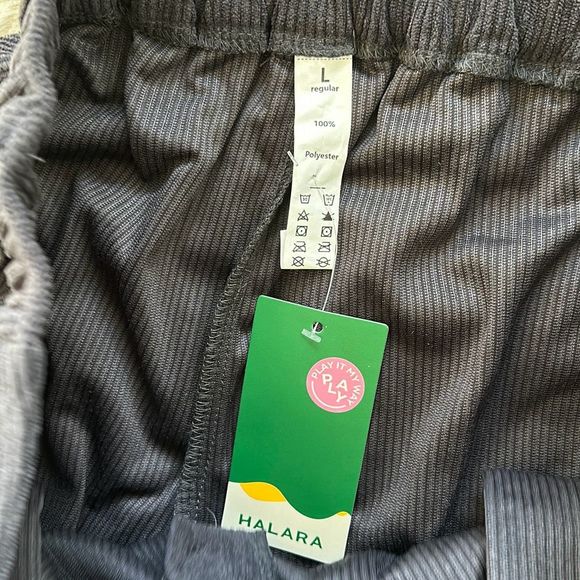 Halara Corduroy Casual Pants Black Size L - Picture 10 of 12
